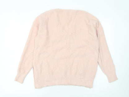 Womens UK Size S Vila Joy Pink Pullover Jumper