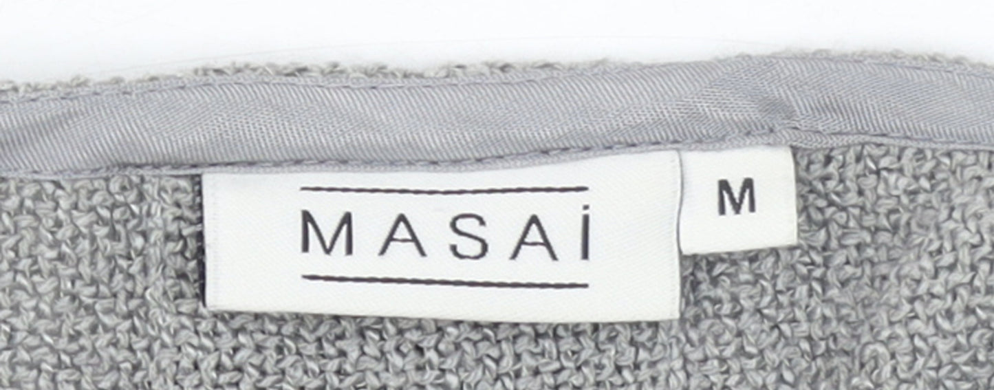 Womens UK Size M Masai Grey Cardigan Jumper