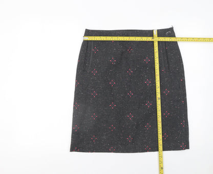 Womens UK Size 10 White Stuff Straight & Pencil Tweed Skirt