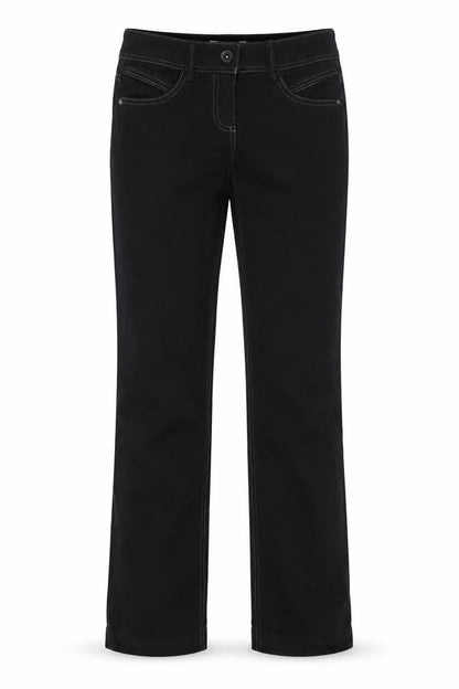 Womens UK Size 8 Etam Slim Fit Straight Black Jeans