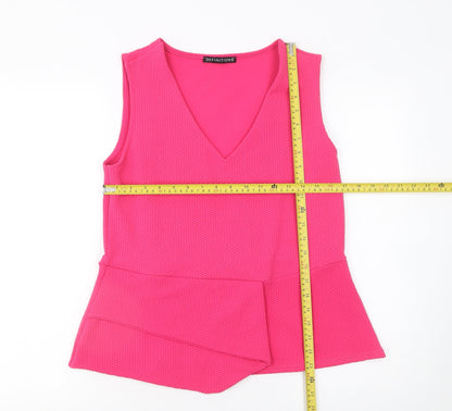 Womens UK Size 16 Definitions Pink Tunic Blouse