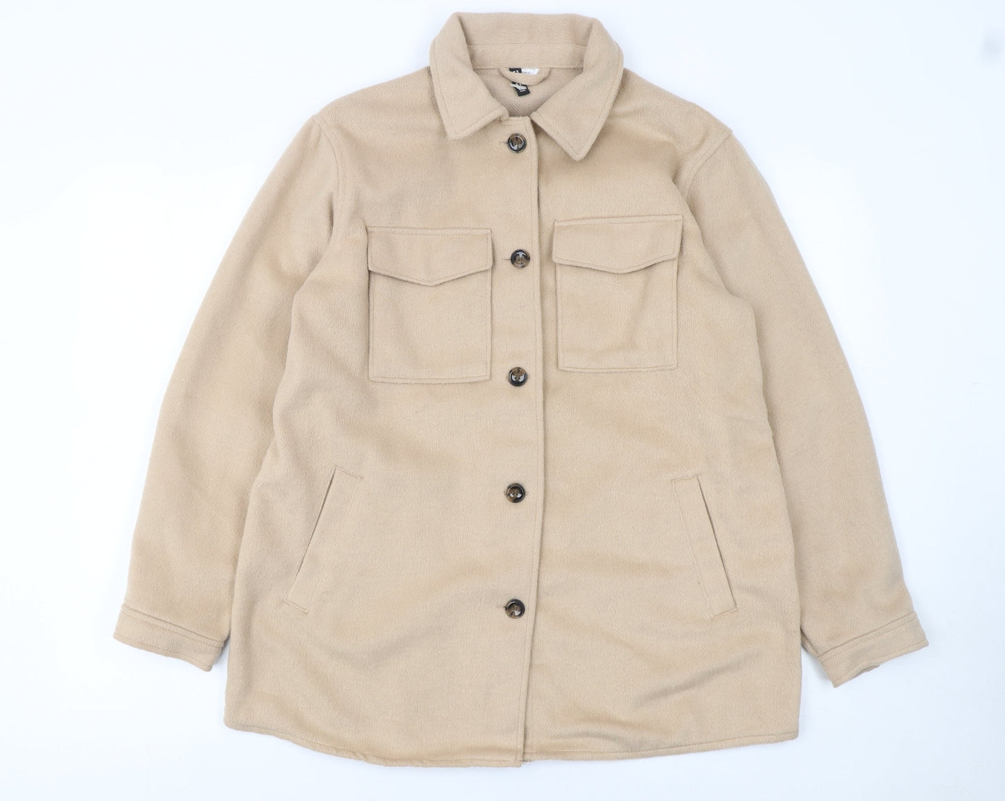 Womens UK Size S H&M Beige Basic Jacket