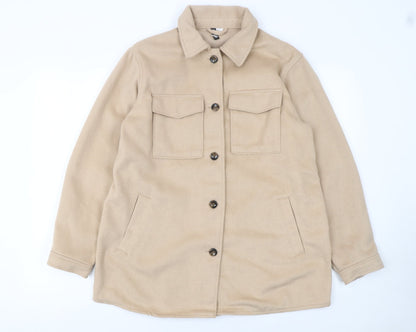 Womens UK Size S H&M Beige Basic Jacket