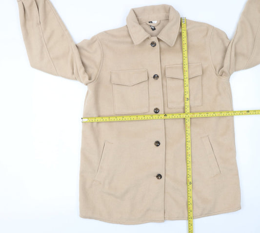 Womens UK Size S H&M Beige Basic Jacket