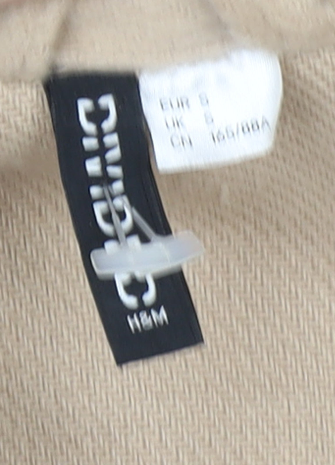 Womens UK Size S H&M Beige Basic Jacket