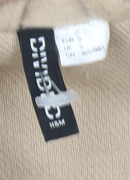 Womens UK Size S H&M Beige Basic Jacket