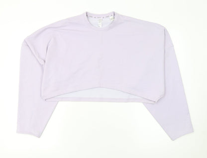 Womens UK Size M adidas Purple Pullover Sweatshirt