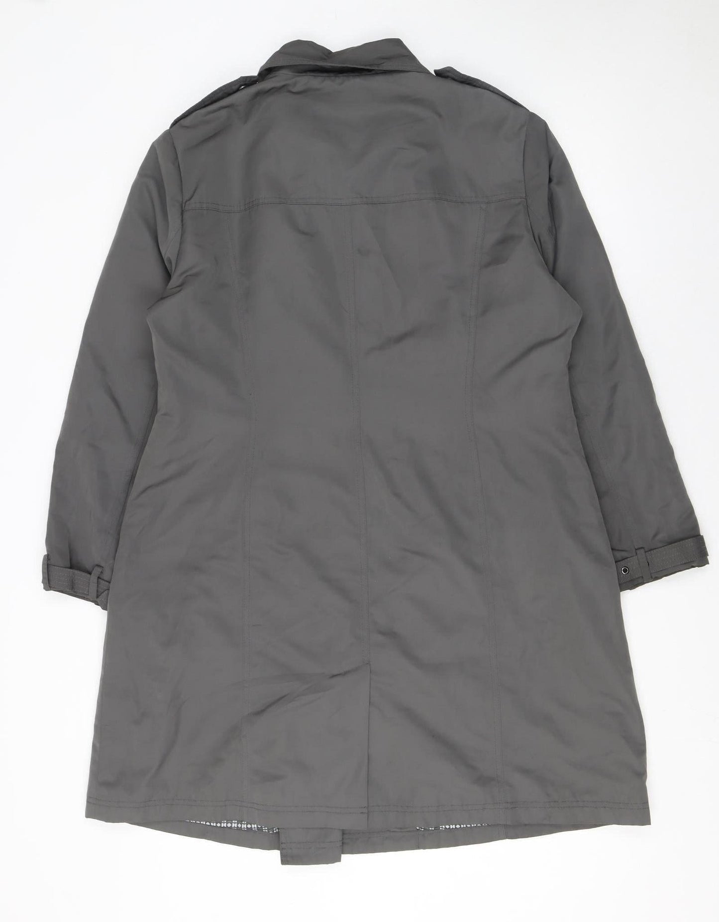 Womens UK Size 16 Debenhams Grey Trench Coat