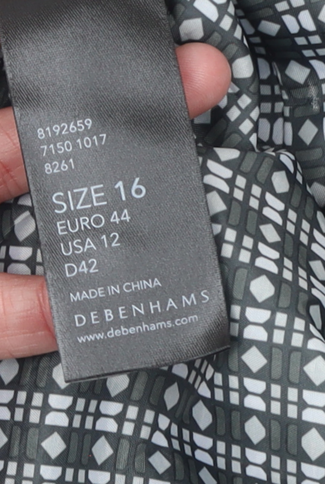 Womens UK Size 16 Debenhams Grey Trench Coat