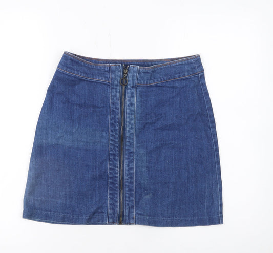 Womens UK Size 10 H&M Straight & Pencil Denim Skirt