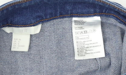 Womens UK Size 10 H&M Straight & Pencil Denim Skirt
