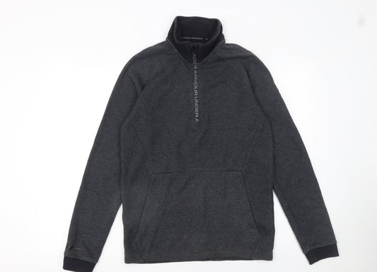 Mens UK Size S Under armour Grey 1/4 Zip Sweatshirt