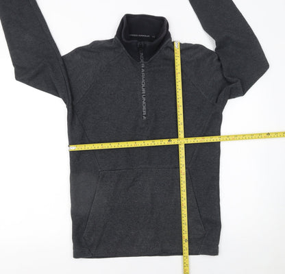 Mens UK Size S Under armour Grey 1/4 Zip Sweatshirt