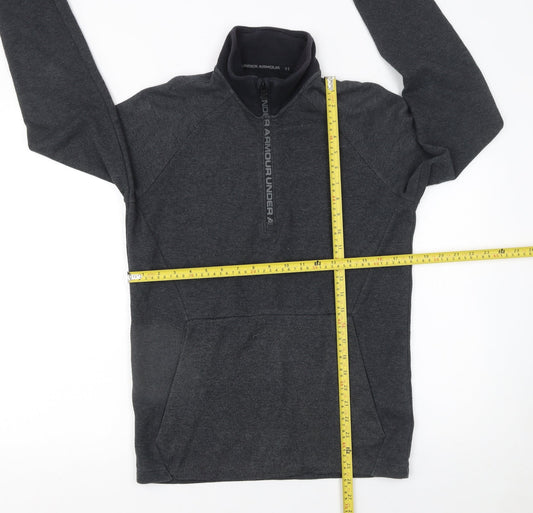 Mens UK Size S Under armour Grey 1/4 Zip Sweatshirt