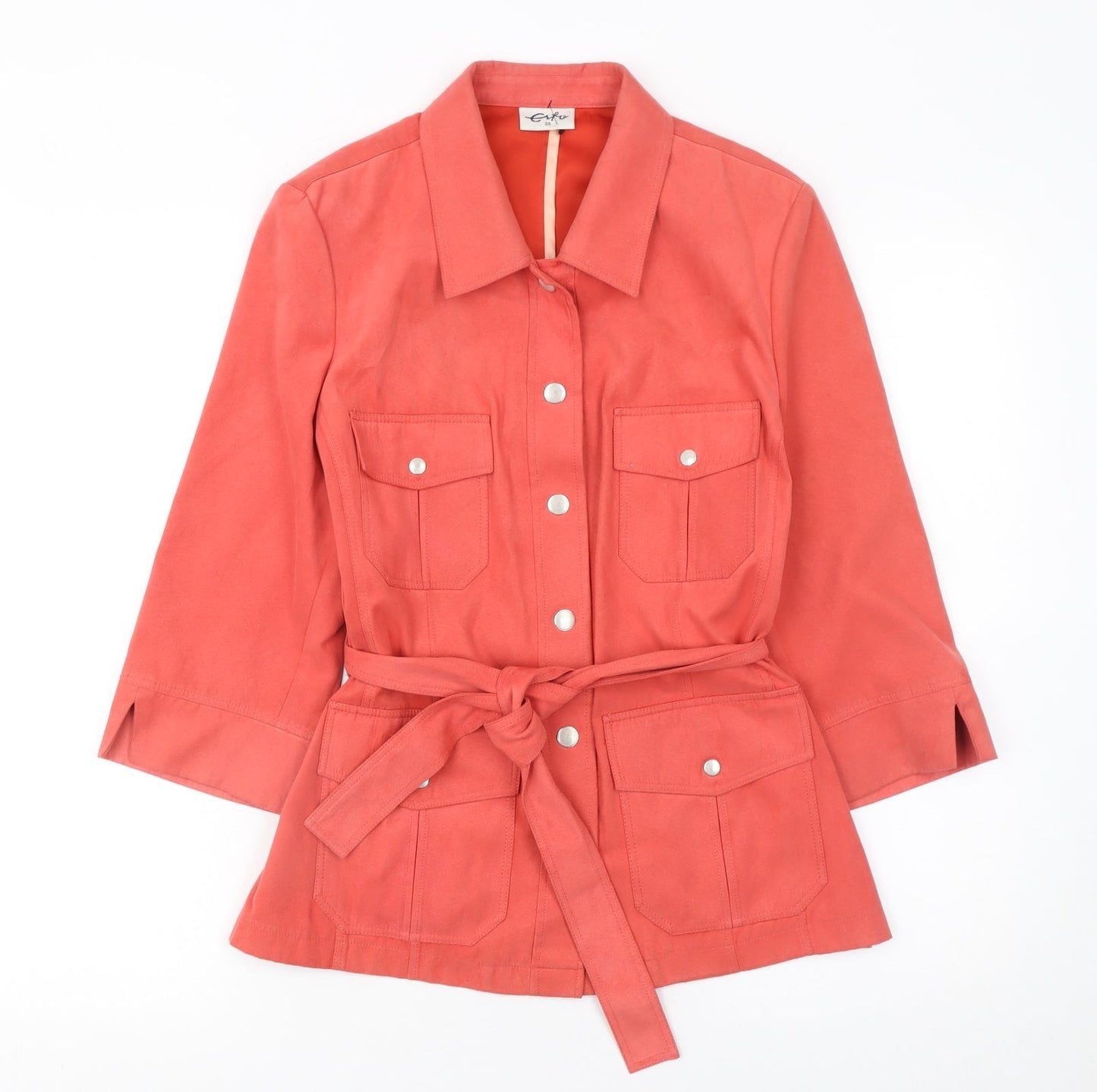 Womens UK Size 10 Erfo Orange Belted