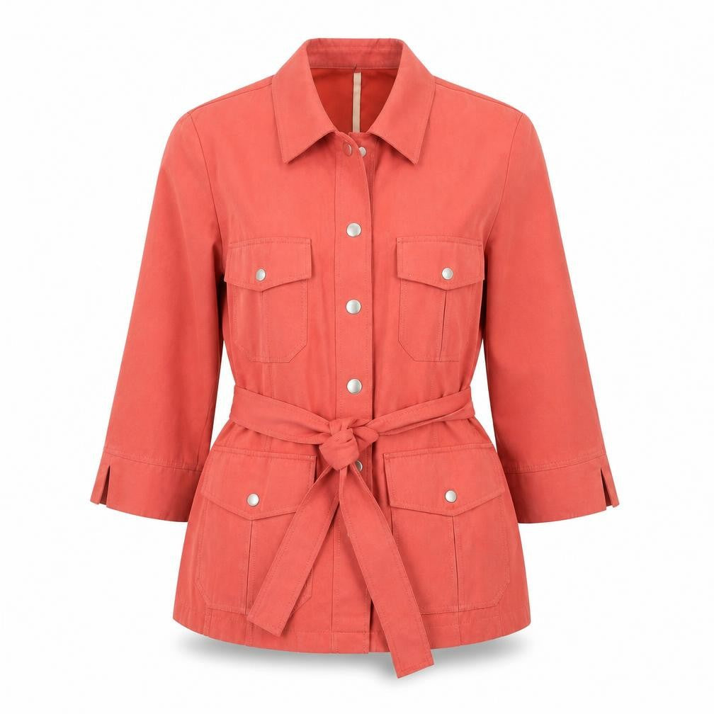 Womens UK Size 10 Erfo Orange Belted