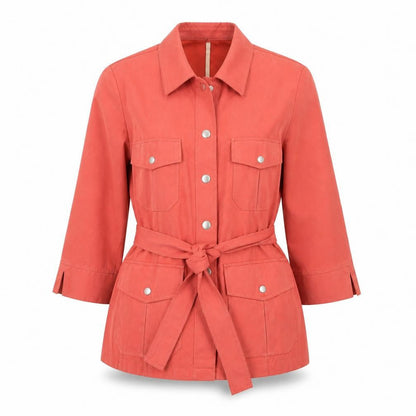 Womens UK Size 10 Erfo Orange Belted