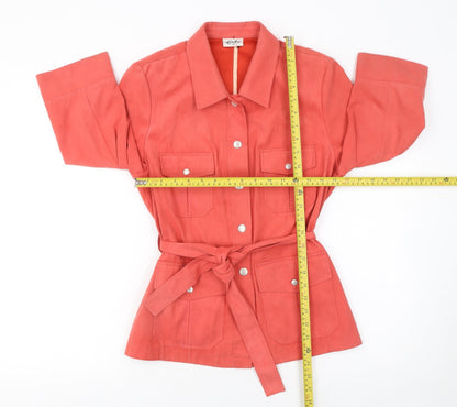 Womens UK Size 10 Erfo Orange Belted