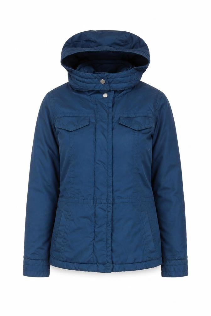 Womens UK Size 10 H&M Blue Parka Coat