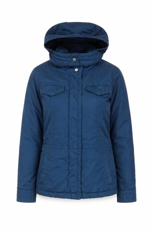 Womens UK Size 10 H&M Blue Parka Coat