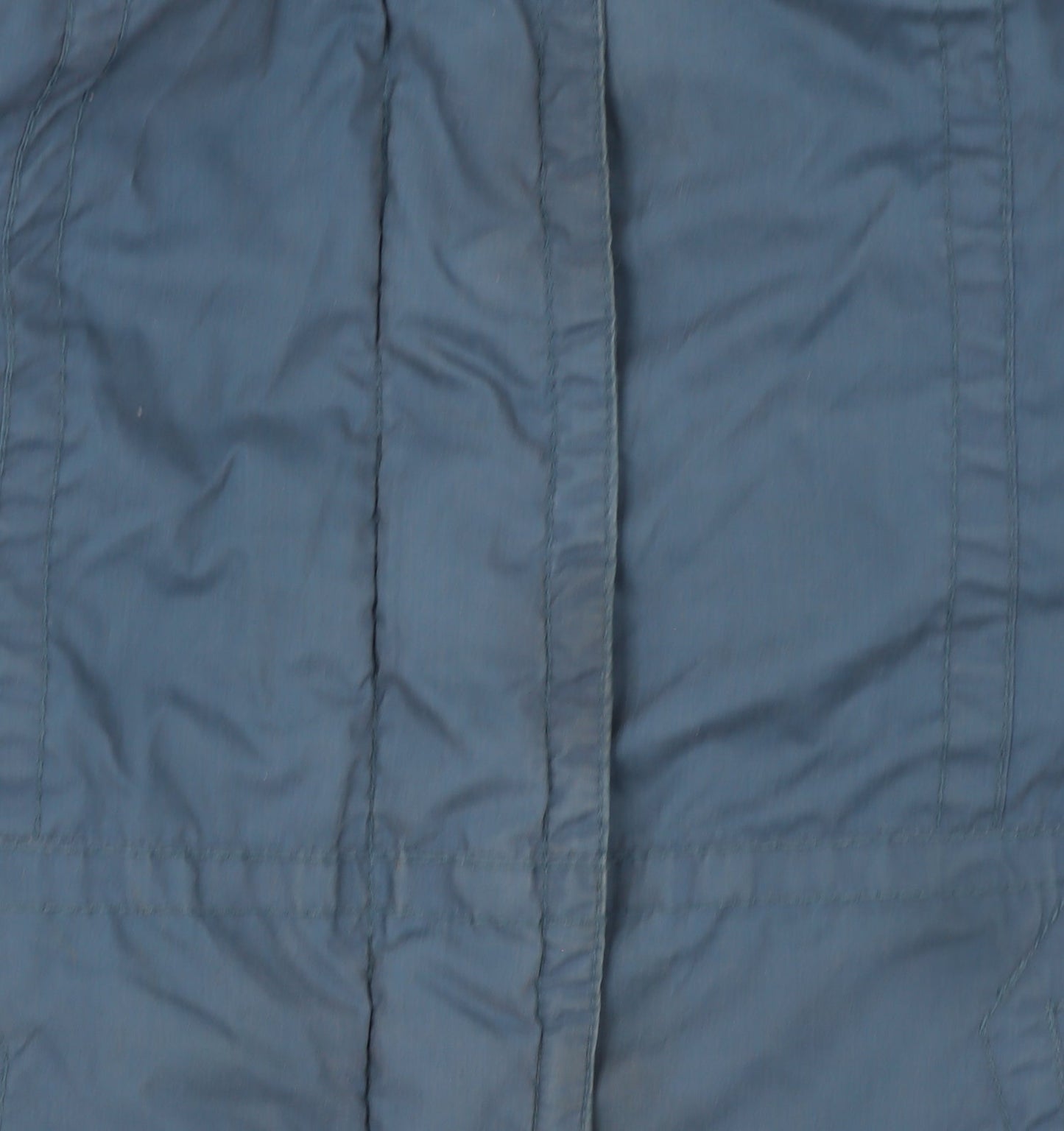 Womens UK Size 10 H&M Blue Parka Coat