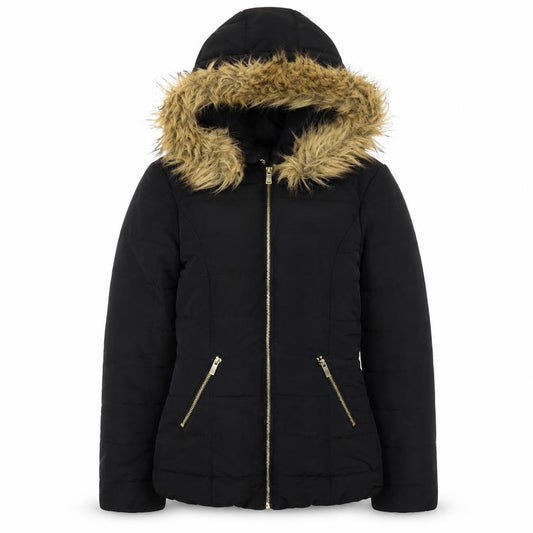 Womens UK Size 8 H&M Black Puffer Jacket