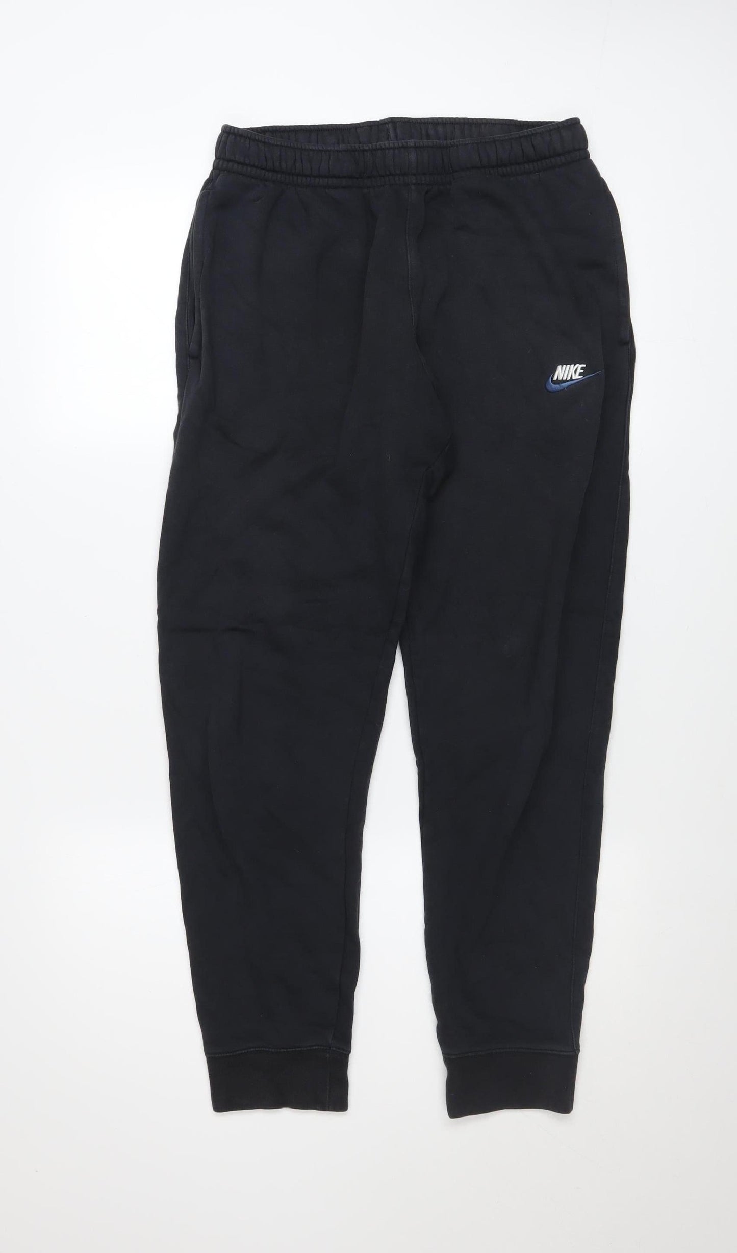 Mens UK Size M Nike Regular Fit Jogger Black Trousers