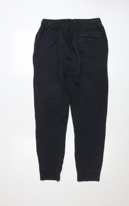 Mens UK Size M Nike Regular Fit Jogger Black Trousers