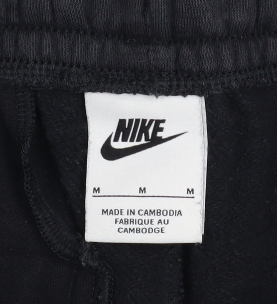 Mens UK Size M Nike Regular Fit Jogger Black Trousers