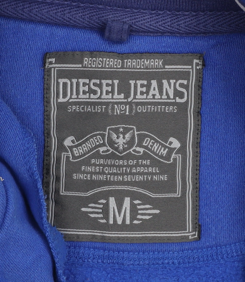 Mens UK Size M Diesel Jeans Blue Gym & Training Running & Jogging Casual Jacket
