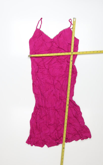Marks and Spencer Women’s Pink Viscose Slip Dress Size 10