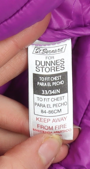 Womens UK Size 10 St. Bernard for Dunnes Stores Multicoloured Puffer Jacket