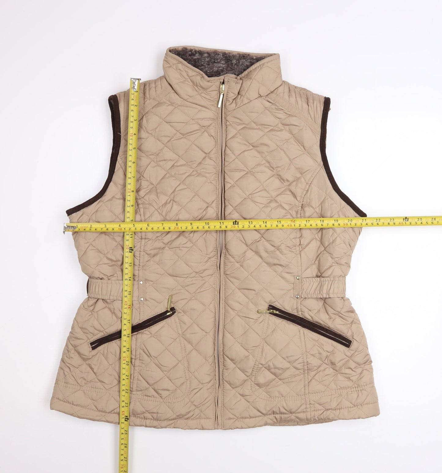 Womens UK Size L Weatherproof Beige Quilted Coat