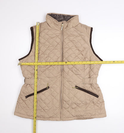 Womens UK Size L Weatherproof Beige Quilted Coat