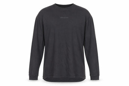 Oner Active Men's Black Long Sleeve Cotton Crew Neck Top M