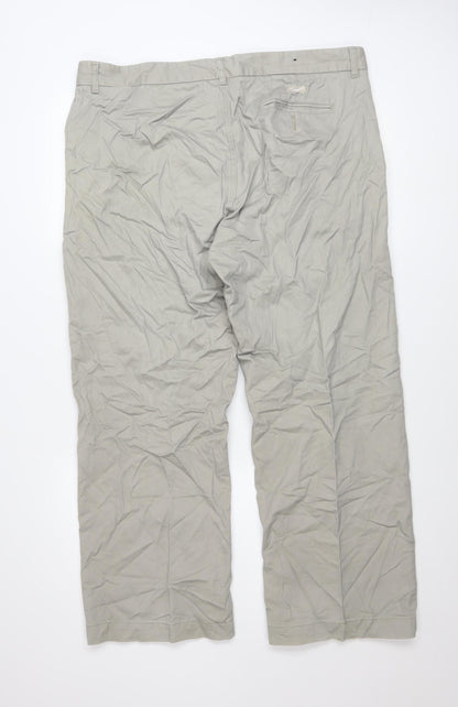 Mens UK Size L Cedarwood State Regular Fit Chino Beige Trousers
