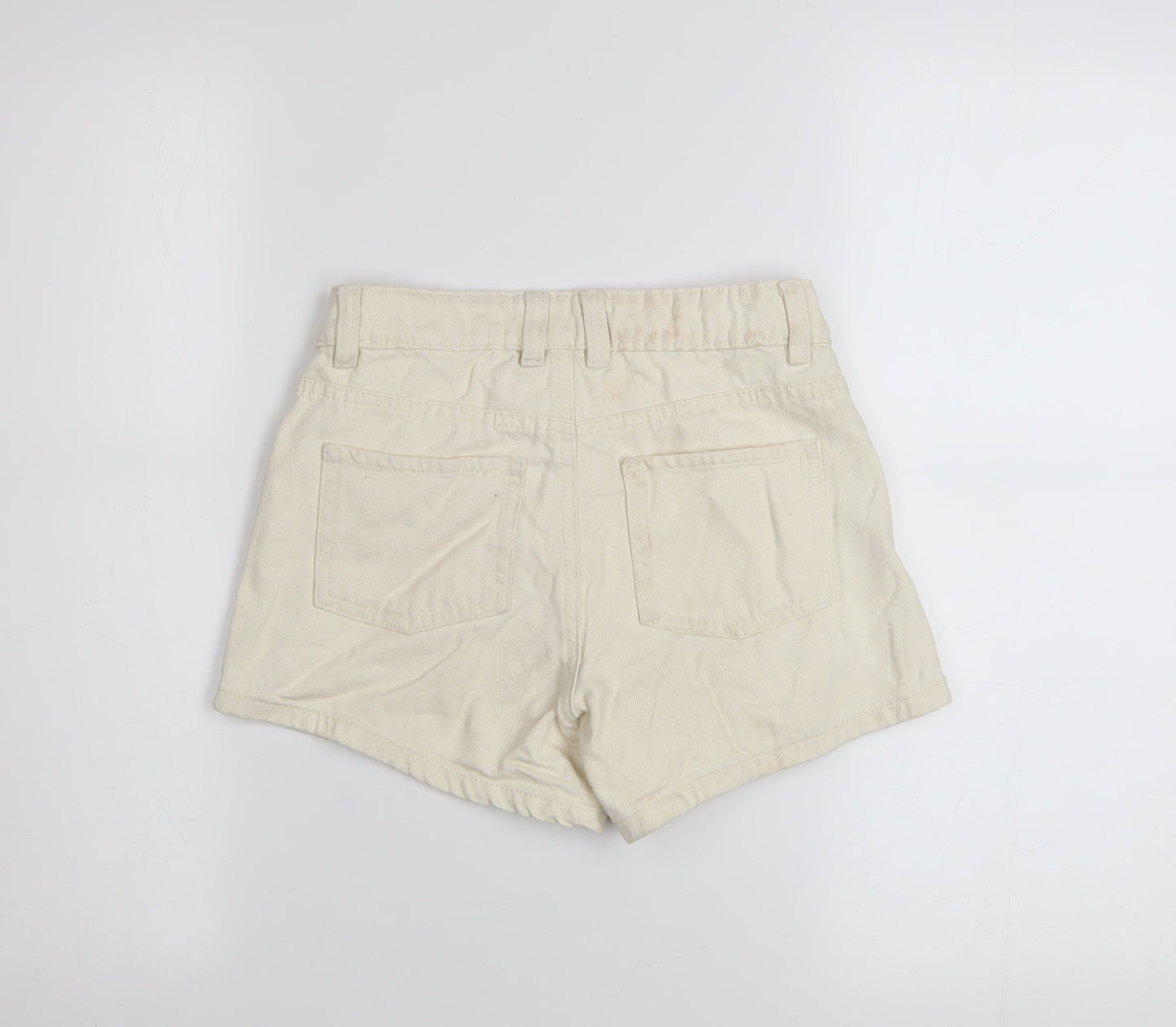 Denim Co Girls Ivory Floral Embroidered Hot Pants Shorts 9-10 Years