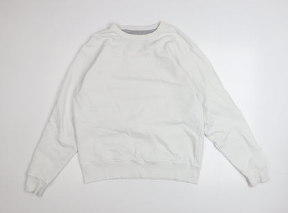Mens UK Size M Champion White Pullover Sweatshirt