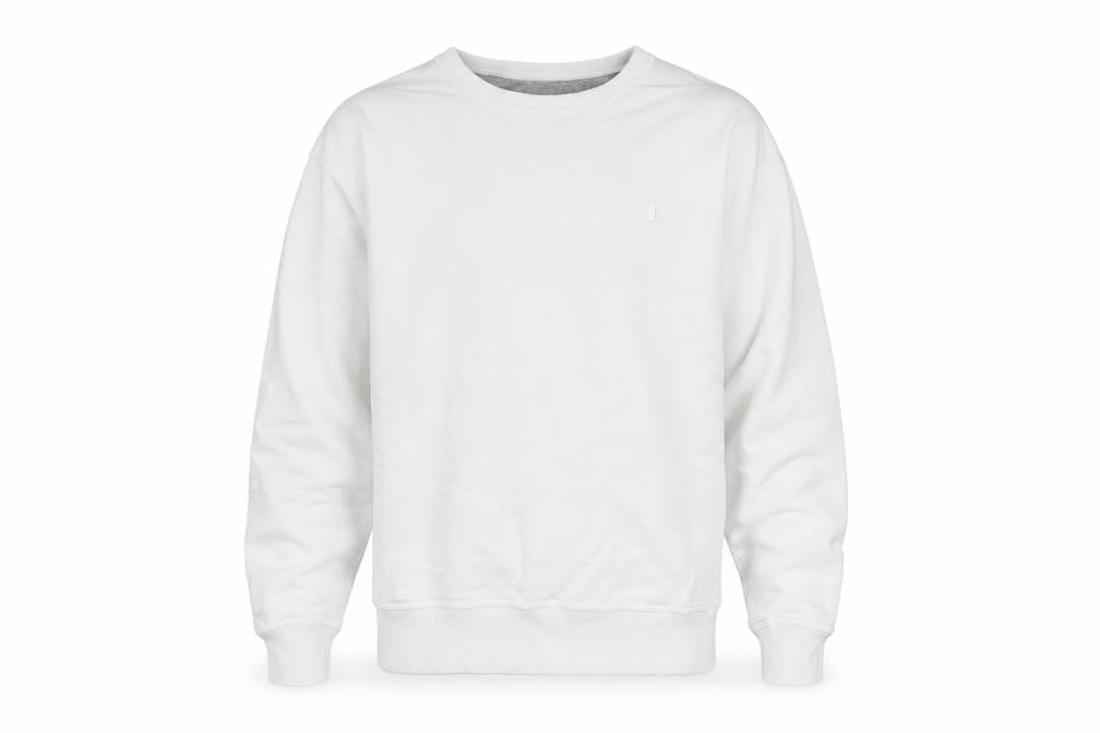 Mens UK Size M Champion White Pullover Sweatshirt