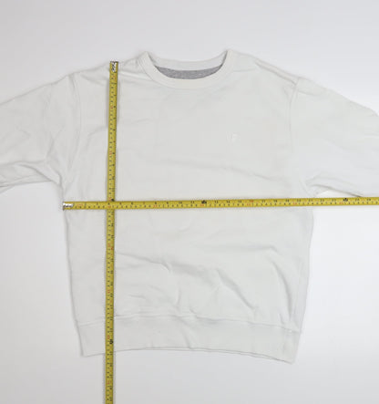 Mens UK Size M Champion White Pullover Sweatshirt