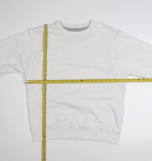 Mens UK Size M Champion White Pullover Sweatshirt
