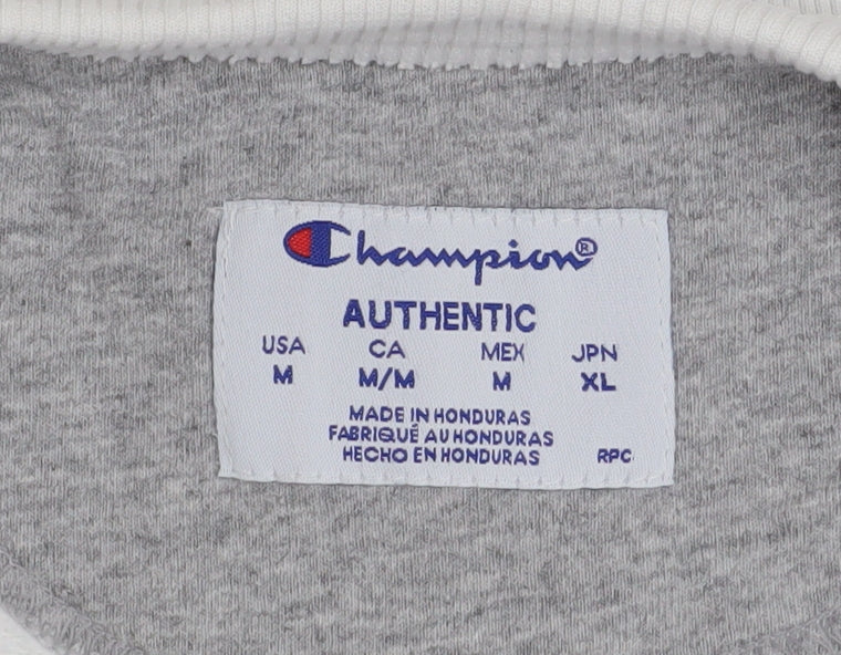 Mens UK Size M Champion White Pullover Sweatshirt
