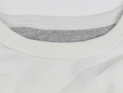 Mens UK Size M Champion White Pullover Sweatshirt