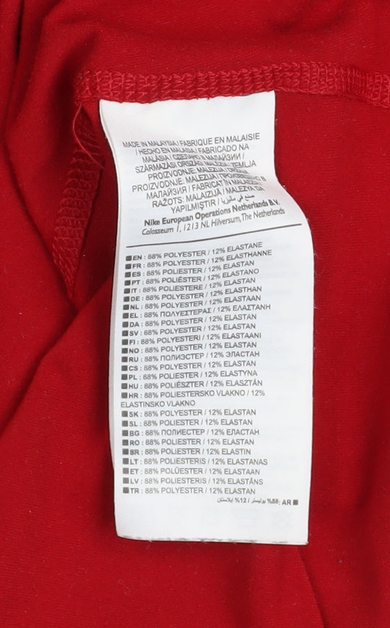 Mens UK Size M Nike Red Pullover Sweatshirt