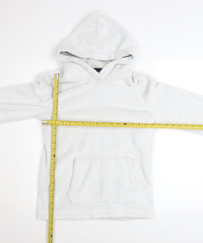 Girls UK Size 12-13 Years FatFace White Pullover Hoodie