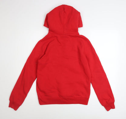 Womens UK Size 10 Jack Wills Red Pullover Hoodie