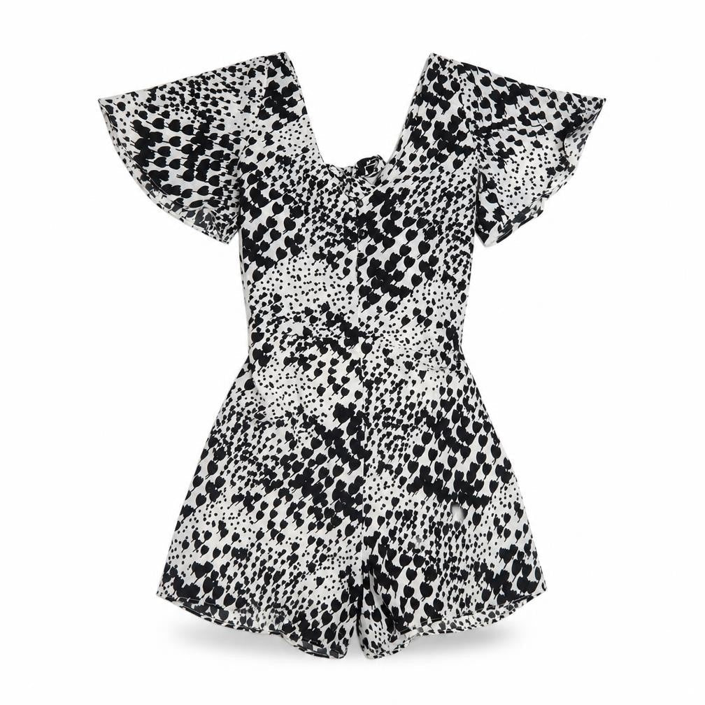Womens UK Size S Zara One-Piece Black Playsuit