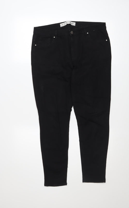 Womens UK Size 14 Denim Co. Slim Fit Skinny Black Jeans