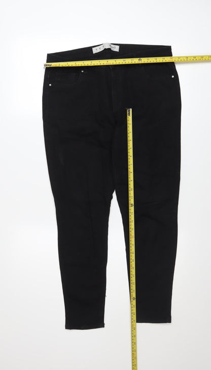 Womens UK Size 14 Denim Co. Slim Fit Skinny Black Jeans