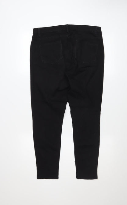 Womens UK Size 14 Denim Co. Slim Fit Skinny Black Jeans